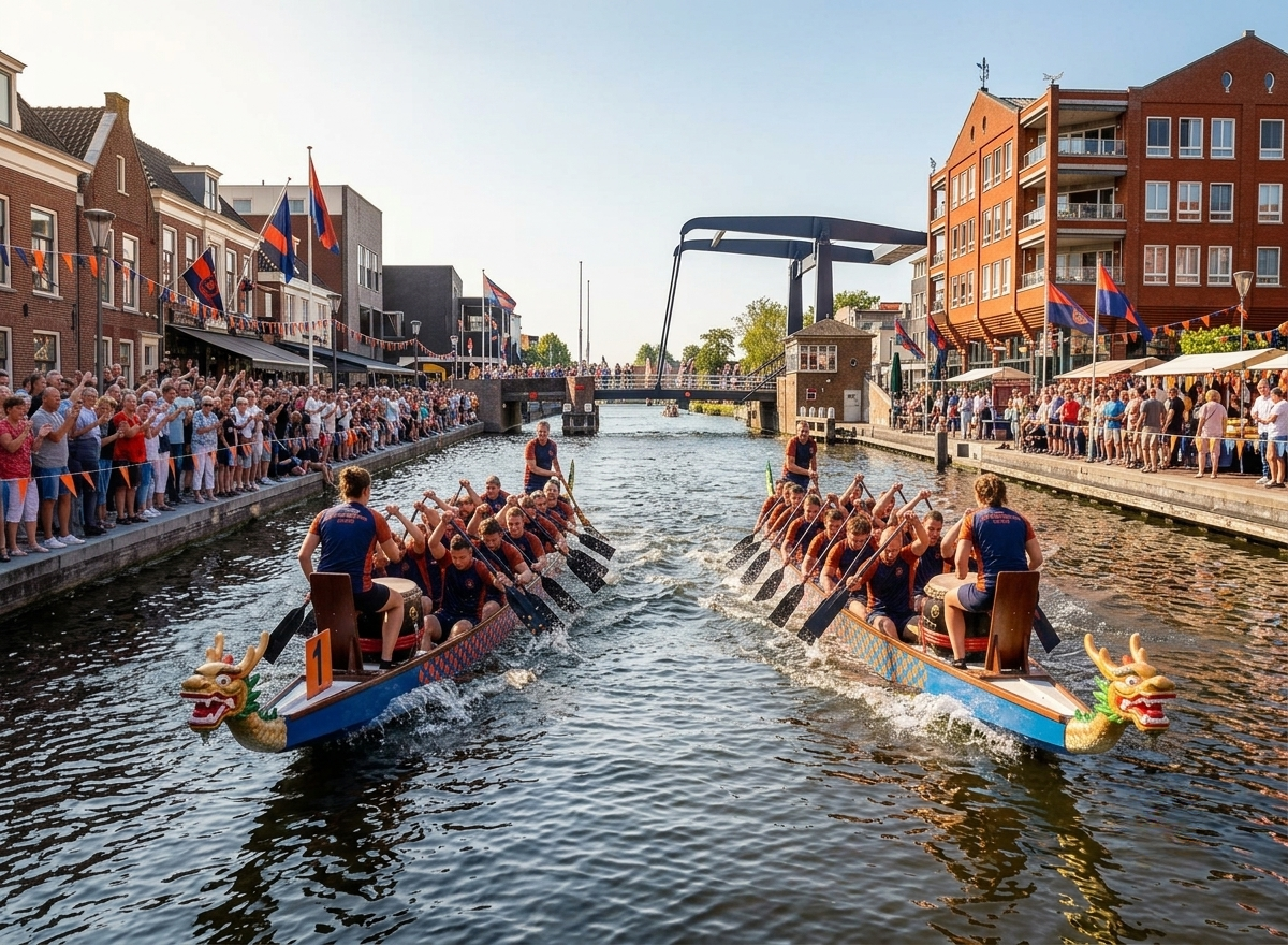 Schrijf jouw team in voor de allereerste Drakenbootrace op de Jaarmarkt