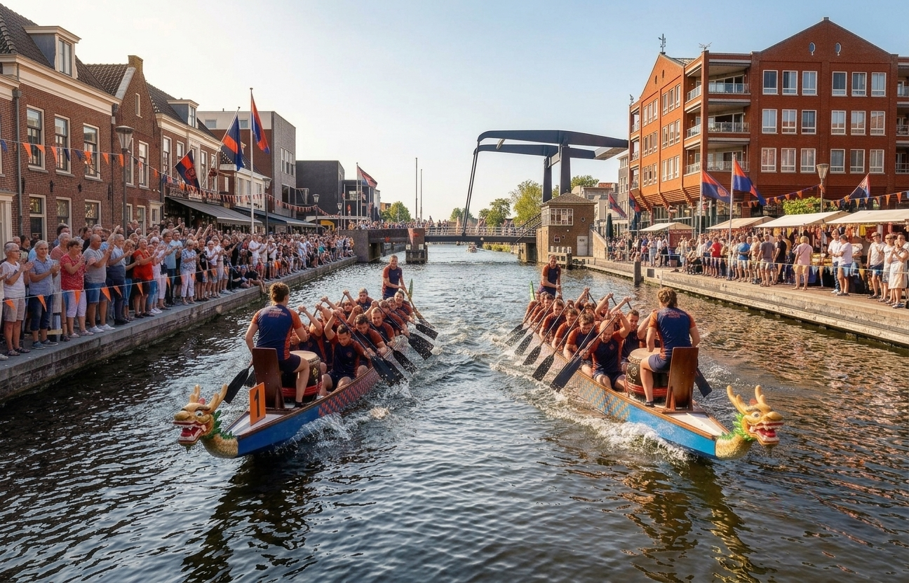 Schrijf jouw team in voor de allereerste Drakenbootrace op de Jaarmarkt